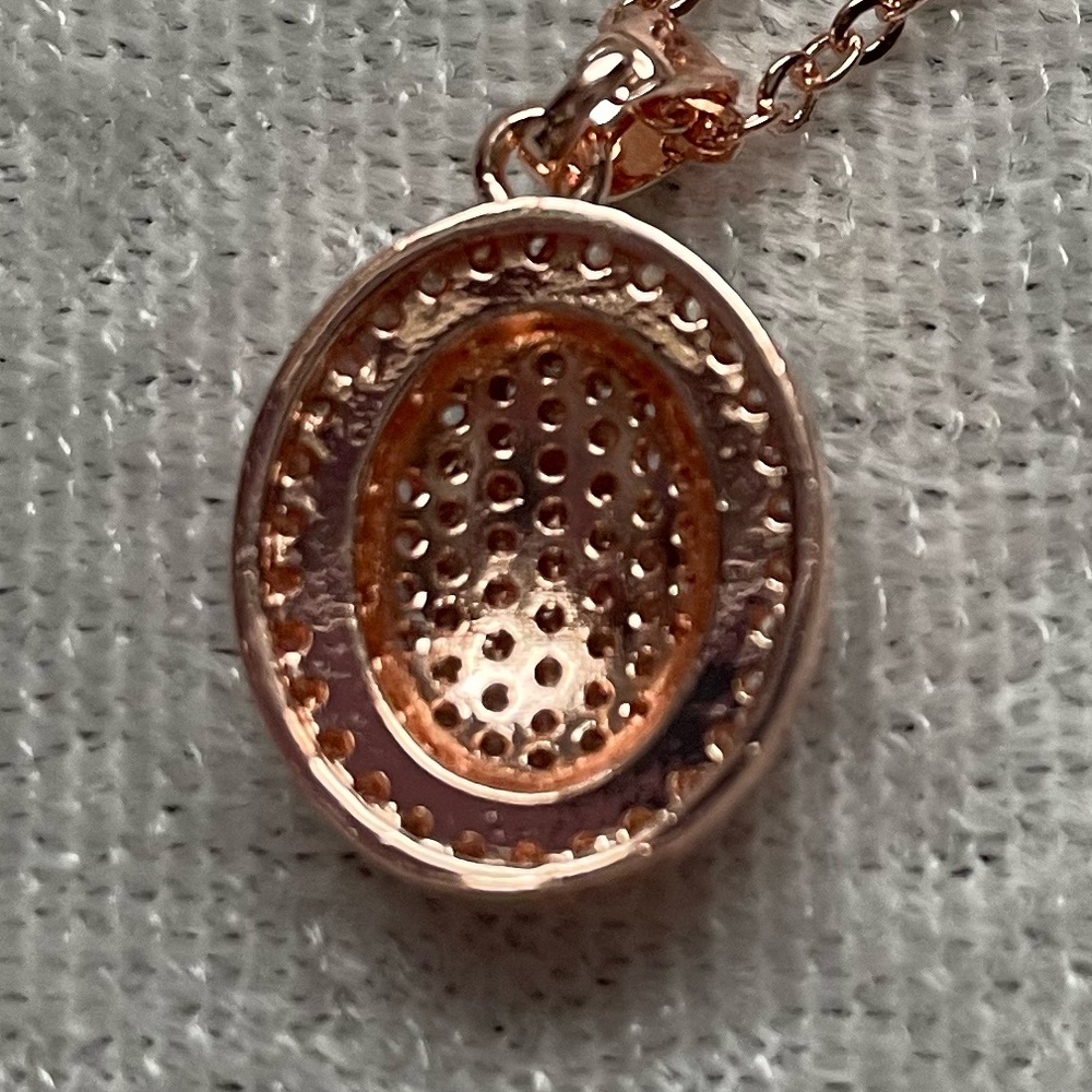 Nikola Valenti Rose Gold Necklace With Pendant Gem